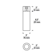 Element ENCY3R ENTRA 3" 27W Fixed LED Cylinder, Warm Dim, Conduit Mount