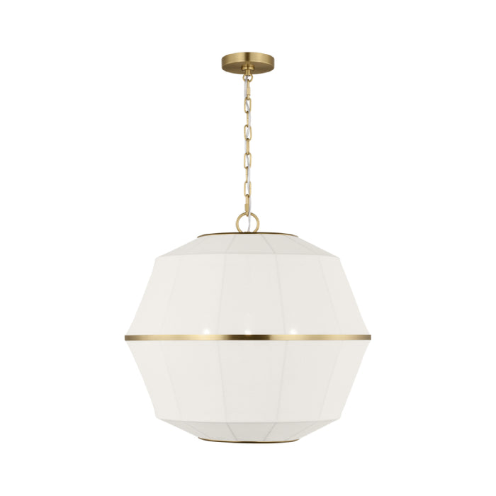 Visual Comfort EP1463 Hikari 3-lt 22" Medium Lantern Pendant - Burnished Brass
