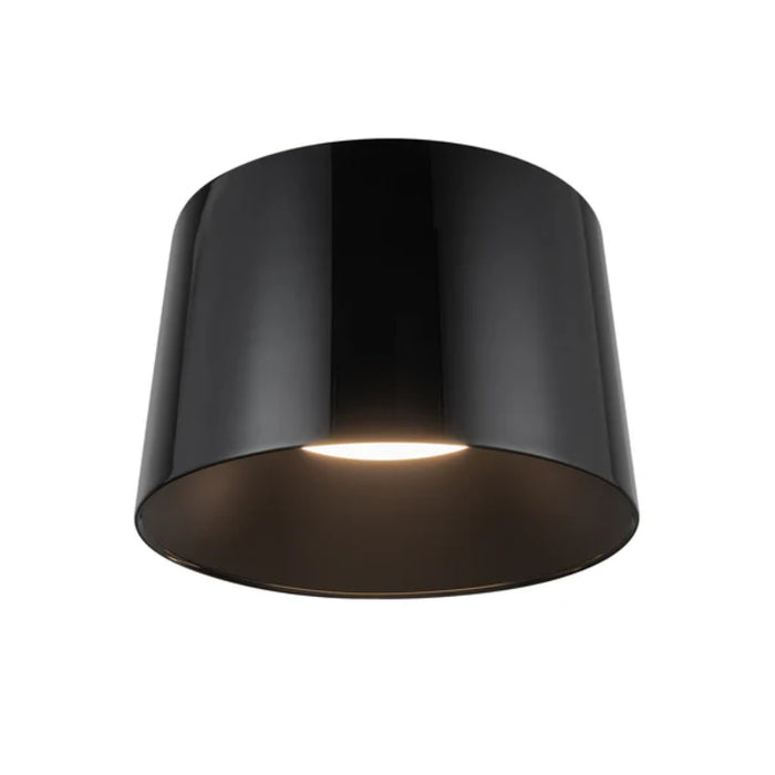 Kuzco FM16512-3WCCT-UNV Etta 1-lt 12" LED Flush Mount, 3CCT Selectable - Jet Black