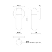 Kuzco EW73210 Lima 1-lt 10" Tall Wall Sconce