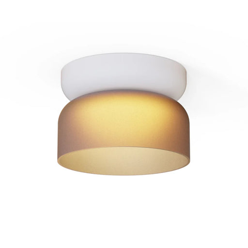 Pablo Designs Totem Mini 7" LED Flush Mount - Etched Amber