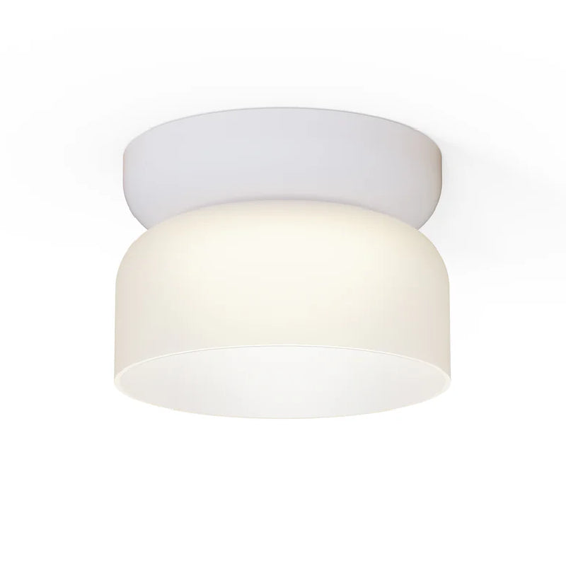 Pablo Designs Totem Mini 7" LED Flush Mount - Etched White