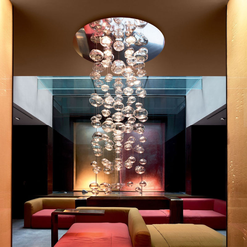 Leucos Ether S150 4-lt 39" Chandelier