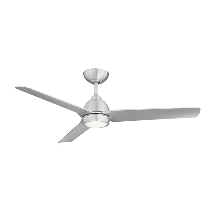 WAC F-001L Mocha 54" Smart Ceiling Fan with LED Light Kit - Brushed Aluminum