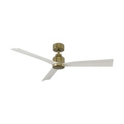 WAC F-003 Clean 52" Smart Ceiling Fan - Soft Brass/Matte White