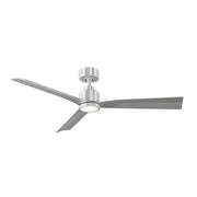 WAC F-003L Clean 52" Smart Ceiling Fan with LED Light Kit - Brushed Aluminum