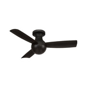 WAC F-004 Orb 44" Flush Mount Smart Ceiling Fan- Matte Black