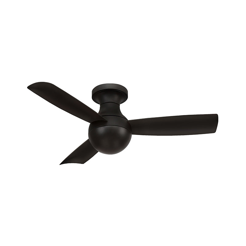 WAC F-004 Orb 44" Flush Mount Smart Ceiling Fan- Matte Black