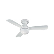 WAC F-004 Orb 44" Flush Mount Smart Ceiling Fan - Matte White