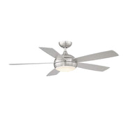 WAC F-005L Odyssey 52" Smart Ceiling Fan with LED Light Kit - Brushed Nickel