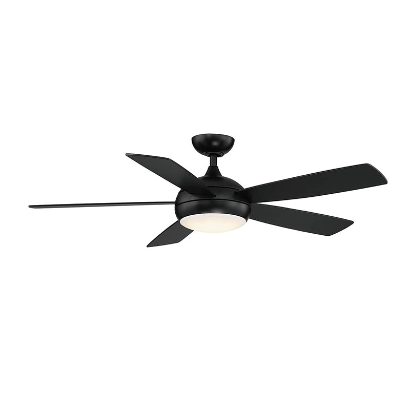 WAC F-005L Odyssey 52" Smart Ceiling Fan with LED Light Kit - Matte Black