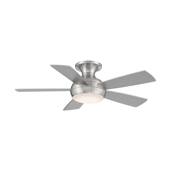 WAC F-034L Odyssey Flush 44" Smart Ceiling Fan with LED Light Kit - Brushed Nickel