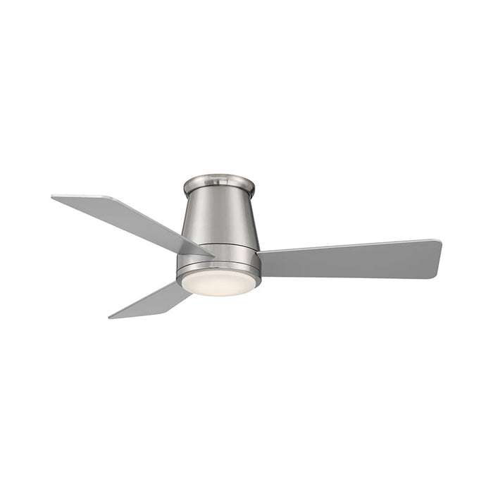 WAC F-036L Hug 44" Flush Mount Smart Ceiling Fan with LED Light Kit - Brushed nickel