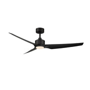 WAC F-056L Stella 60" Smart Ceiling Fan with LED Light Kit - Matte Black