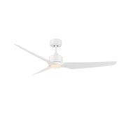 WAC F-056L Stella 60" Smart Ceiling Fan with LED Light Kit - Matte White