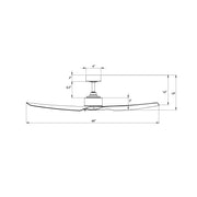 WAC F-056 Stella 60" Smart Ceiling Fan