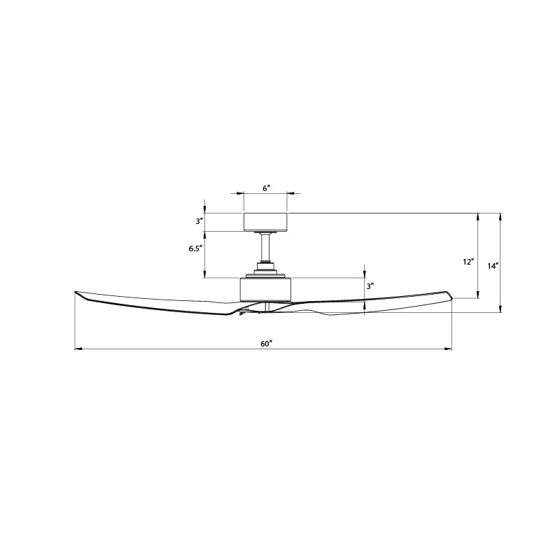WAC F-056 Stella 60" Smart Ceiling Fan
