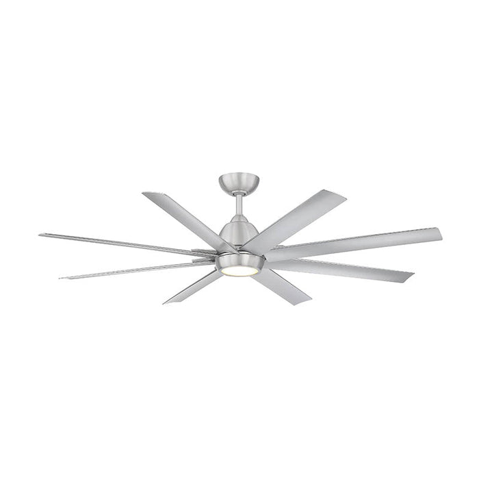 WAC F-064L Mocha XL 66" Smart Ceiling Fan with LED Light Kit - Brushed Aluminum