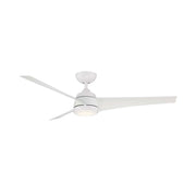 WAC F-070L Sonoma 56" Smart Ceiling Fan with LED Light Kit - Matte White