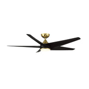 WAC F-071L Viper 60" Smart Ceiling Fan with LED Light Kit - Soft Brass