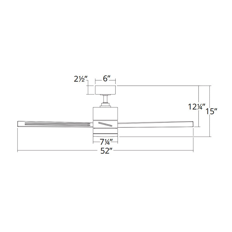 WAC F-081L San Francisco 52" Smart Ceiling Fan with LED Light Kit