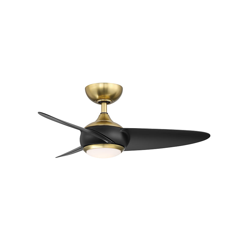 WAC F-094L Loft 38" Smart Ceiling Fan with LED Light Kit - Soft Brass