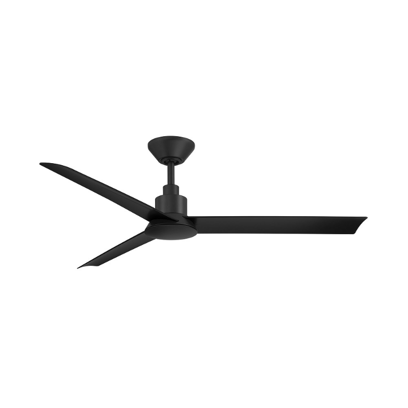 WAC F-103L Flair 56" Outdoor Smart Ceiling Fan with LED Light Kit, 4CCT Selectable - Matte Black