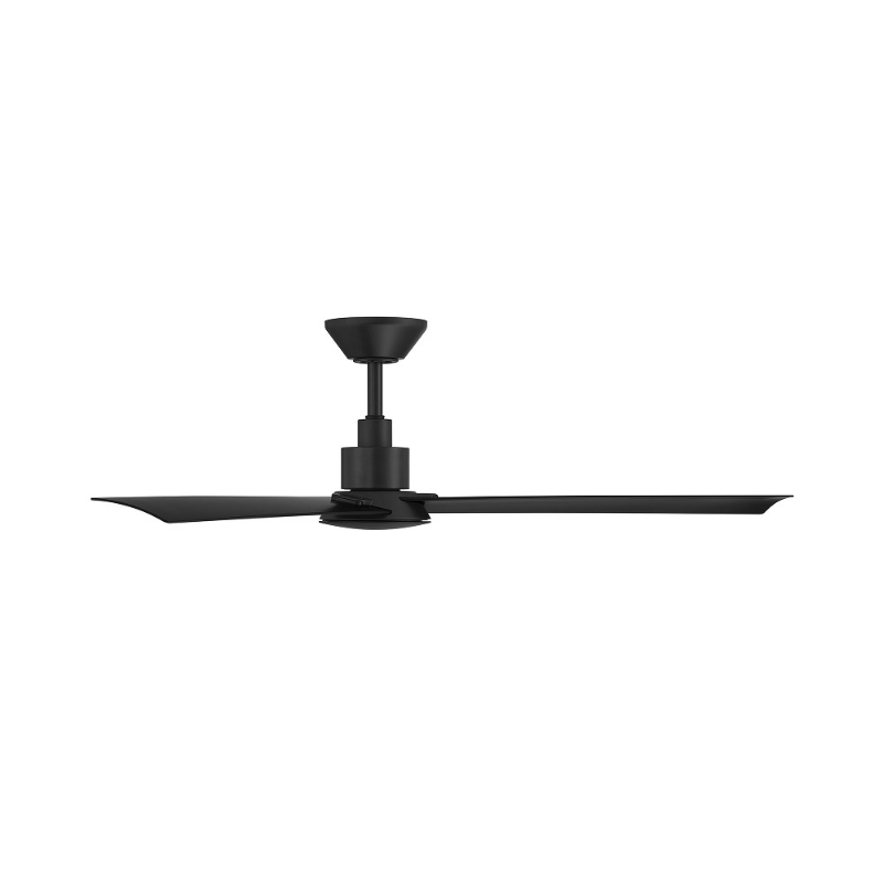 WAC F-103L Flair 56" Outdoor Smart Ceiling Fan with LED Light Kit, 4CCT Selectable - Matte Black