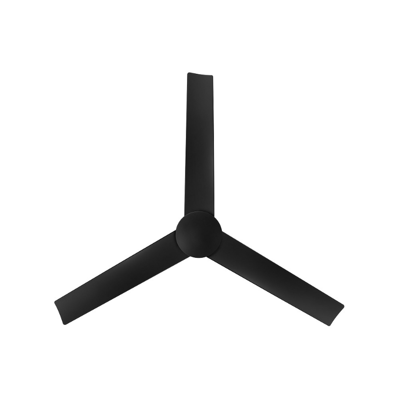 WAC F-103L Flair 56" Outdoor Smart Ceiling Fan with LED Light Kit, 4CCT Selectable - Matte Black