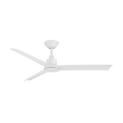 WAC F-103L Flair 56" Outdoor Smart Ceiling Fan with LED Light Kit, 4CCT Selectable - Matte White