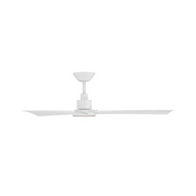 WAC F-103L Flair 56" Outdoor Smart Ceiling Fan with LED Light Kit, 4CCT Selectable - Matte White