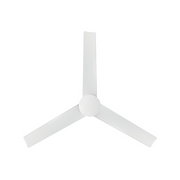 WAC F-103L Flair 56" Outdoor Smart Ceiling Fan with LED Light Kit, 4CCT Selectable - Matte White
