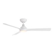 WAC F-104L Gage 52" Outdoor Smart Ceiling Fan with LED Light Kit, 4CCT Selectable - Matte White