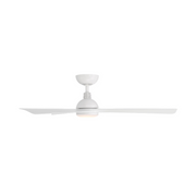 WAC F-104L Gage 52" Outdoor Smart Ceiling Fan with LED Light Kit, 4CCT Selectable - Matte White