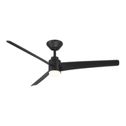 WAC F-109L Novelle 52" Outdoor Smart Ceiling Fan with LED Light Kit, 4CCT Selectable - Matte Black