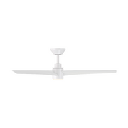 WAC F-109L Novelle 52" Outdoor Smart Ceiling Fan with LED Light Kit, 4CCT Selectable - Matte White