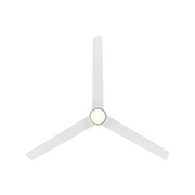 WAC F-109L Novelle 52" Outdoor Smart Ceiling Fan with LED Light Kit, 4CCT Selectable - Matte White