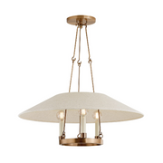 Troy F1625 Archive 3-lt 25" Chandelier - Patina Brass