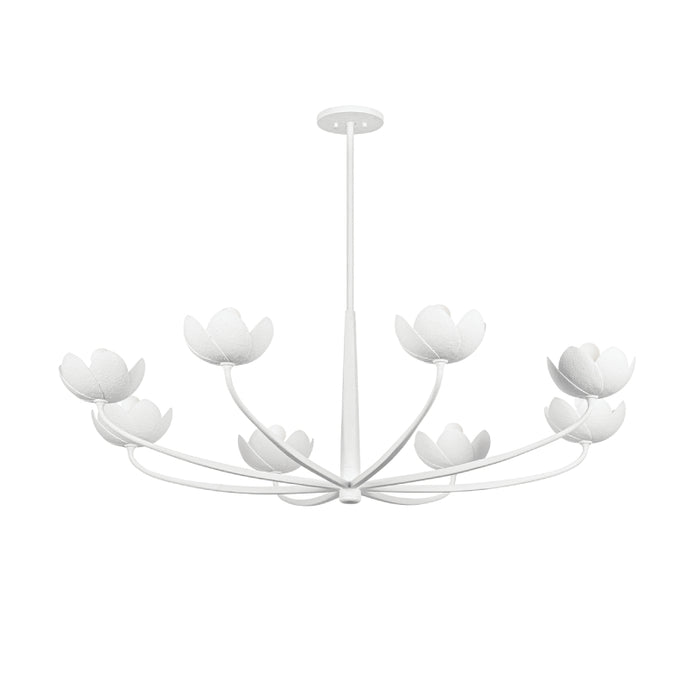 Troy F2048 Arcata 8-lt 55" Chandelier - Gesso White