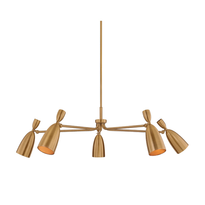 Troy F4050 Spade 5-lt 49" LED Chandelier