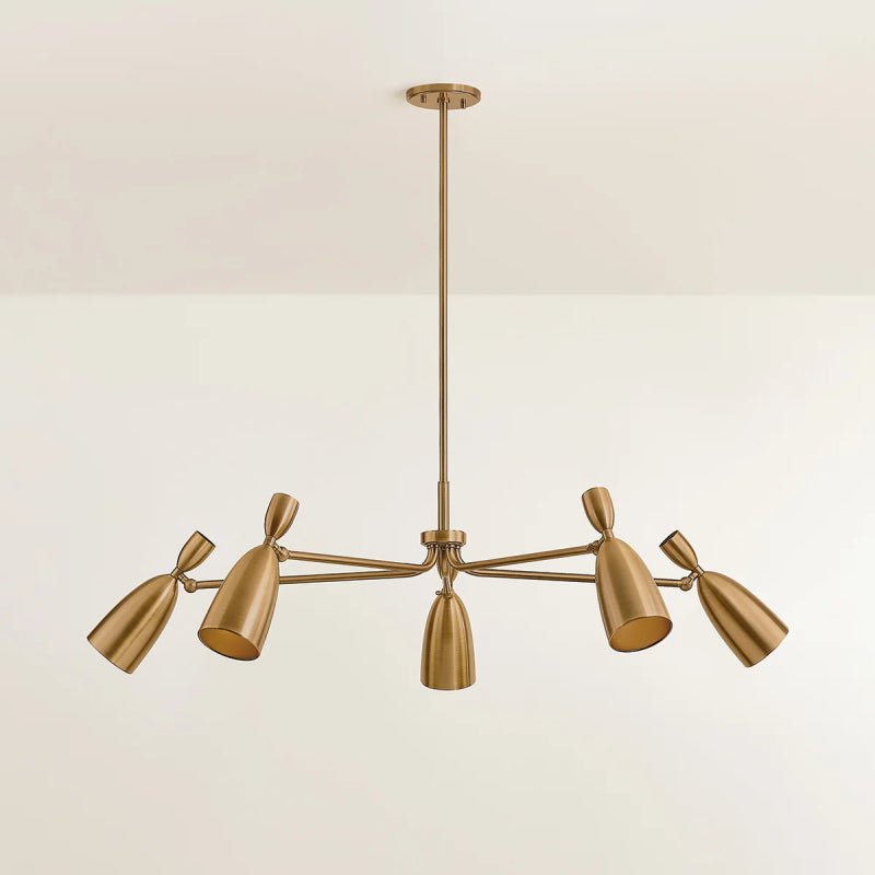 Troy F4050 Spade 5-lt 49" LED Chandelier