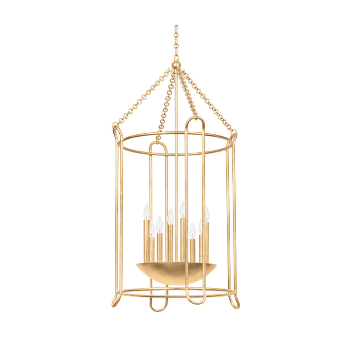Troy F4625 Lassen 8-lt 24" Pendant - Vintage Gold Leaf