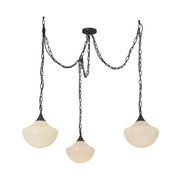 Alora Mood MP651312 Farrah 3-lt 12" Multi Pendant - Matte Black
