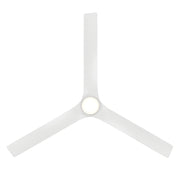 Modern Forms FH-W2502-52L Smooth Flush 52" Outdoor Ceiling Fan with LED Light Kit - Matte White