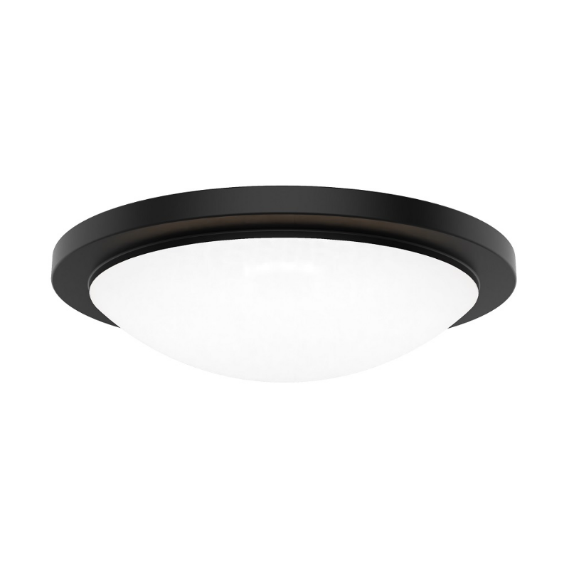 WAC FM-252218 Dew 1-lt 18" LED Outdoor Ceiling and Wall Mount, 5CCT - Black