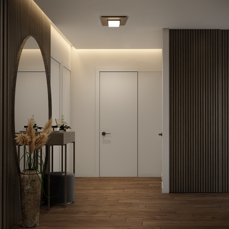 dweLED FM-31414 Double Decker 1-lt 14" LED Flush Mount