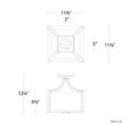 Modern Forms FM-32112 Emblem 1-lt 11" LED Semi Flush Mount