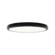 dweLED FM-37515 Parthenon 1-lt 15" LED Flush Mount - Black