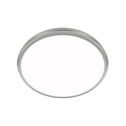 dweLED FM-37515 Parthenon 1-lt 15" LED Flush Mount - Brushed Nickel