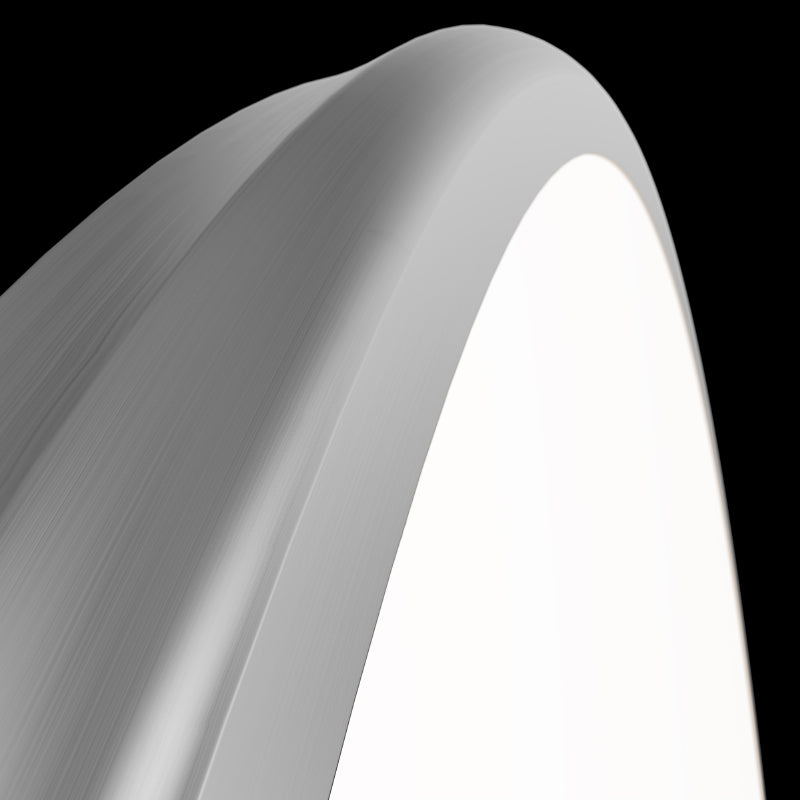 dweLED FM-37522 Parthenon 1-lt 22" LED Flush Mount - Brushed Nickel
